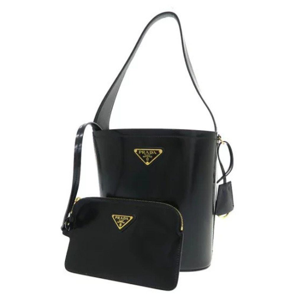 Prada Vitello Daino Shopping Leather Tote Bag Black